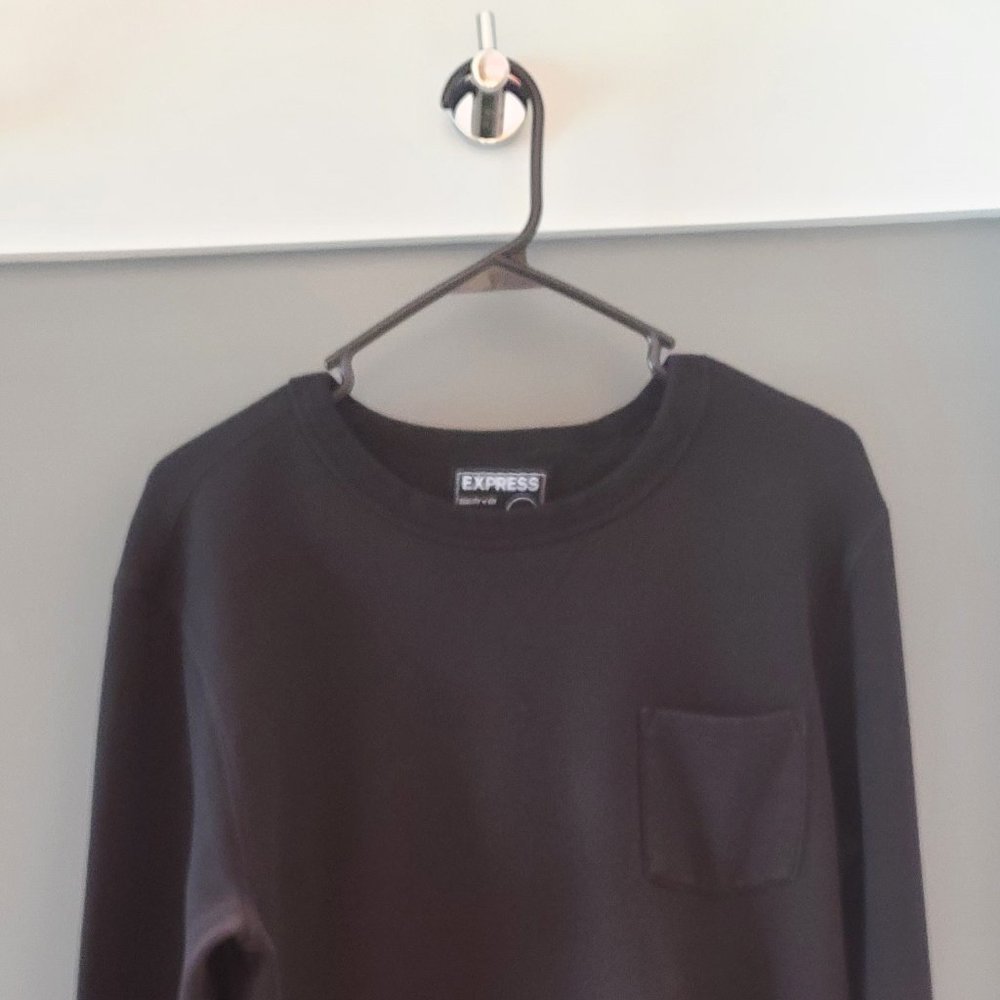 Used Express Raglan Pocket Crew Neck Sweatshirt